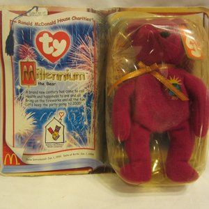 VTG 2000 TY TEENE BEANIE BABY MCDONALD'S MILLENIUM THE BEAR